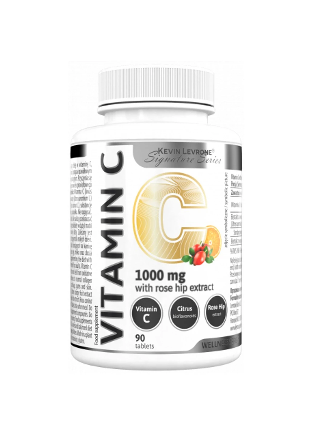 Витамин C Vitamin C 1000 with rose hip extract 100 капсул Kevin Levrone (255407744)
