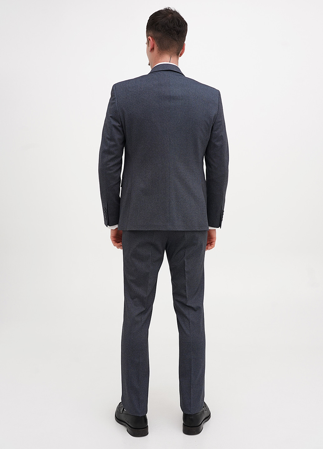 Серо-синий демисезонный костюм (пиджак, брюки) брючный Federico Cavallini