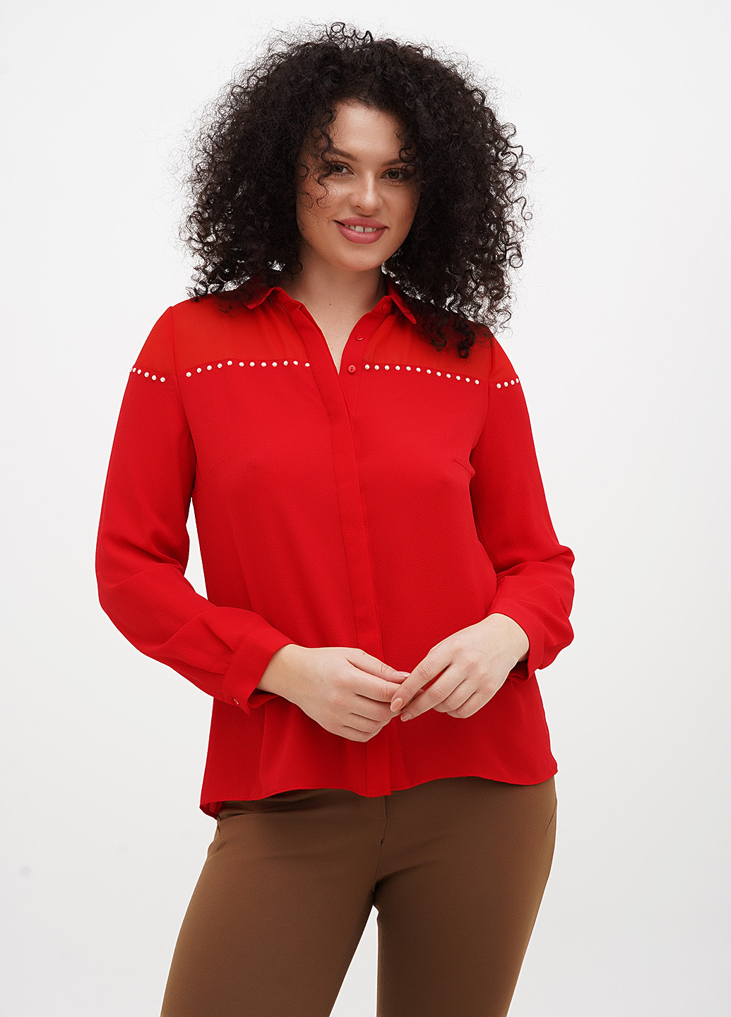 Красная блуза Sassofono