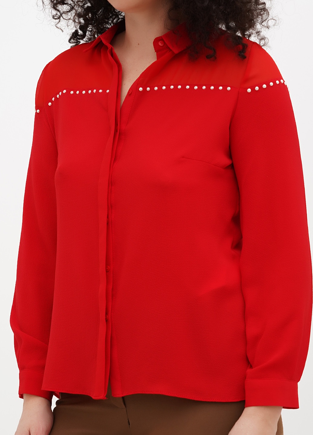 Красная блуза Sassofono