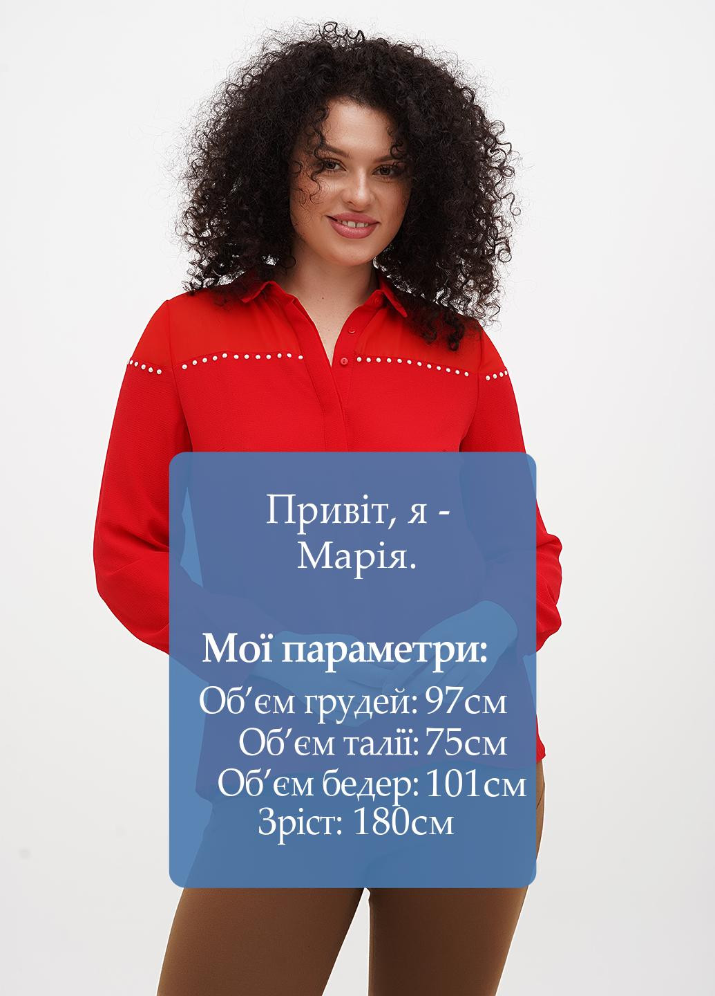 Красная блуза Sassofono