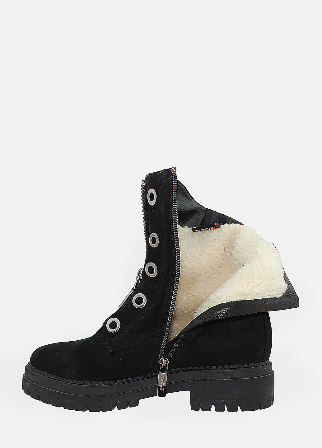 Зимние ботинки rf47662-11 черный Favi из натуральной замши