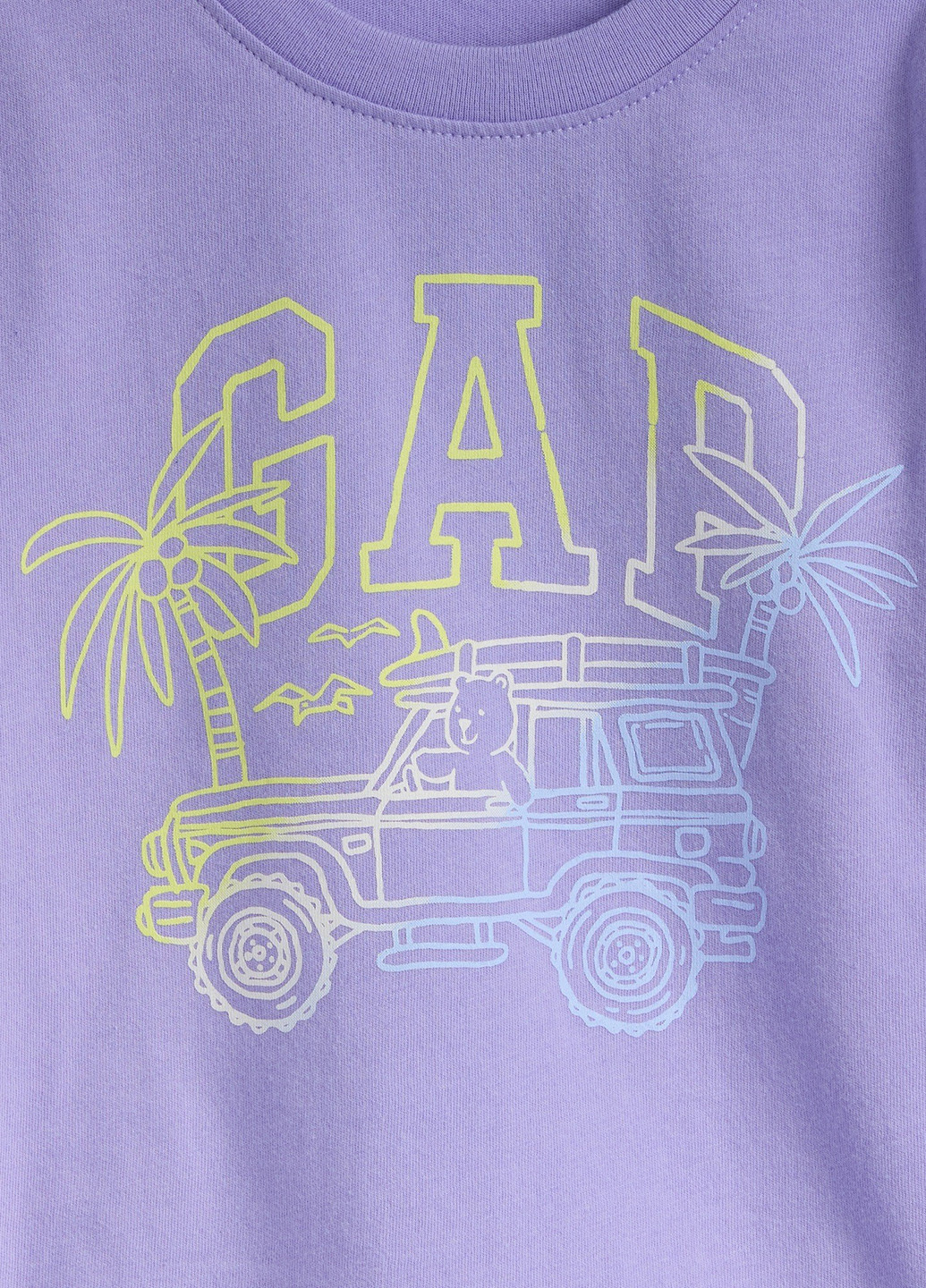 Сиреневая летняя футболка Gap