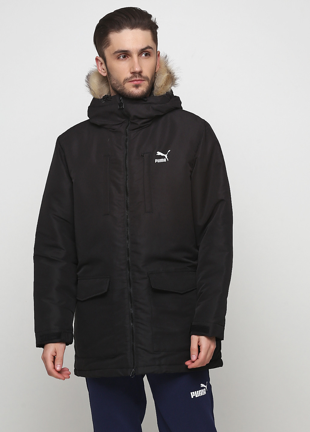 Черная зимняя куртка Puma Classics Padded Jacket