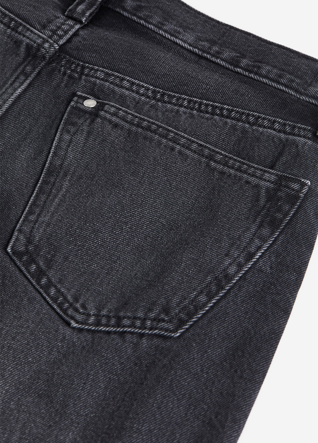 Черные демисезонные прямые джинсы H&M