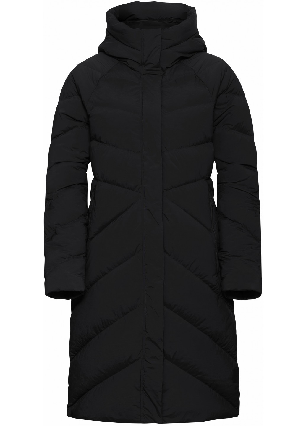 Черный зимний Пуховик Jack Wolfskin