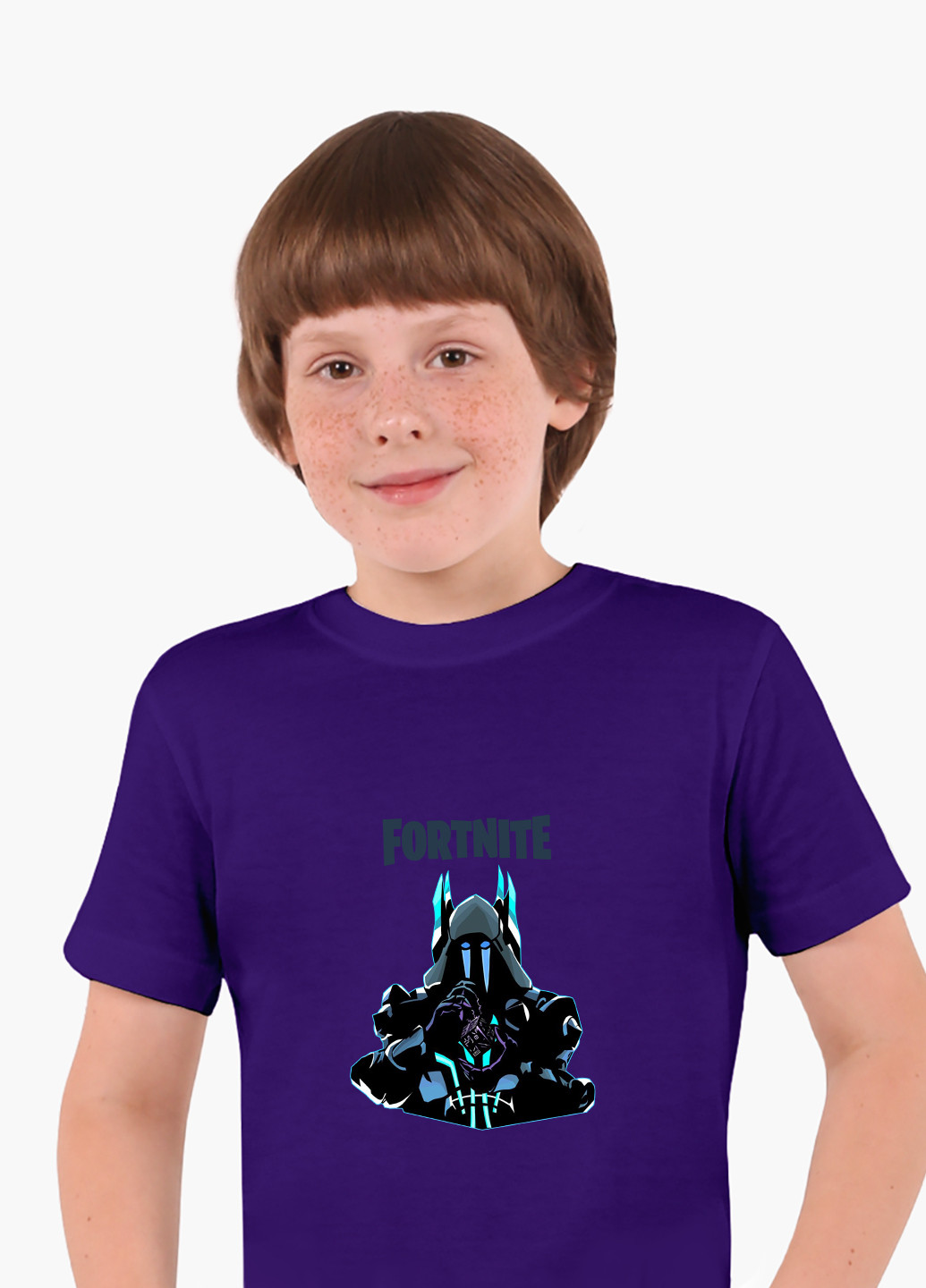 Фіолетова демісезонна футболка дитяча фортнайт (fortnite) (9224-1195) MobiPrint