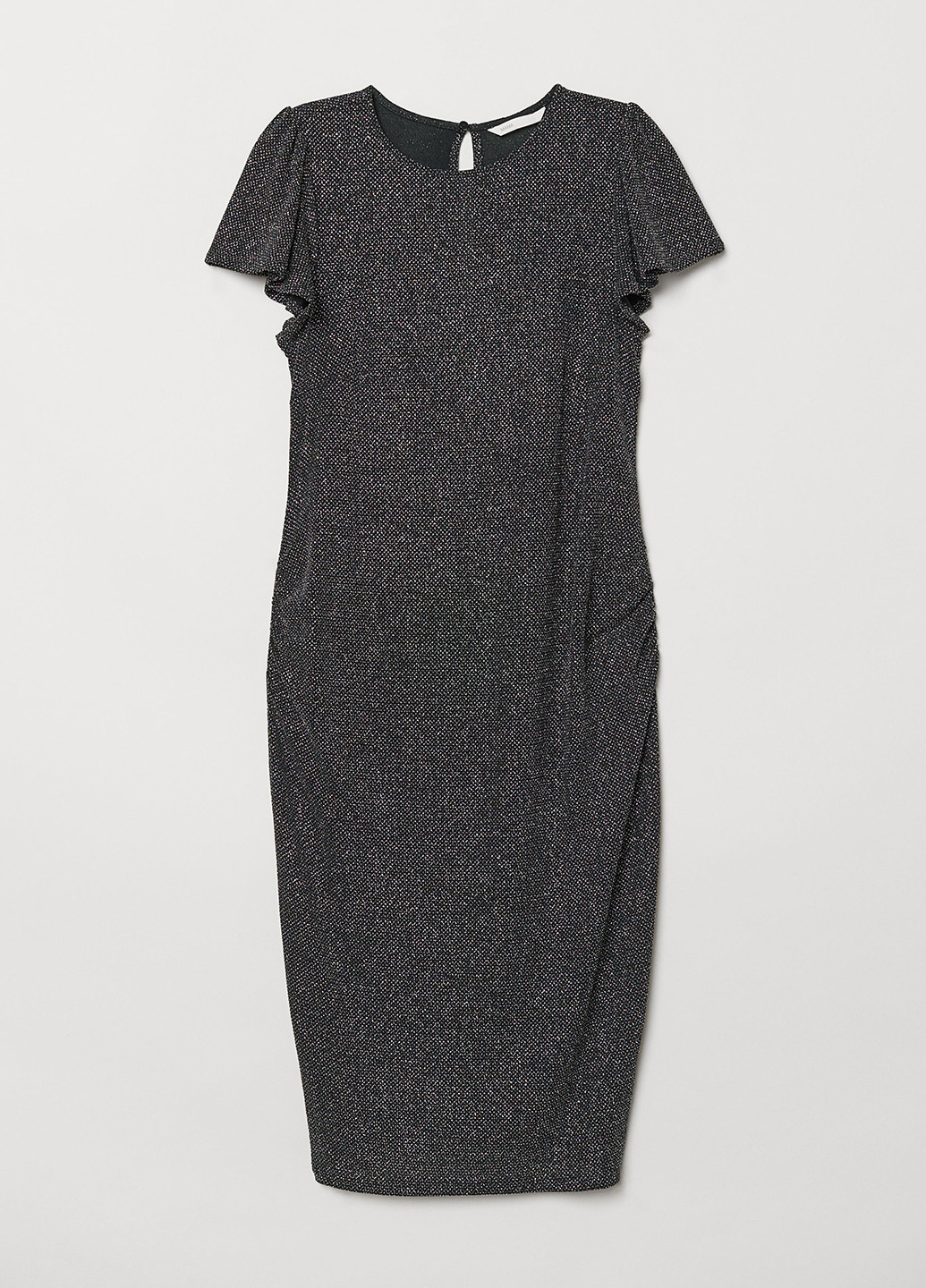 Темно-серое кэжуал платье для беременных футляр H&M меланжевое