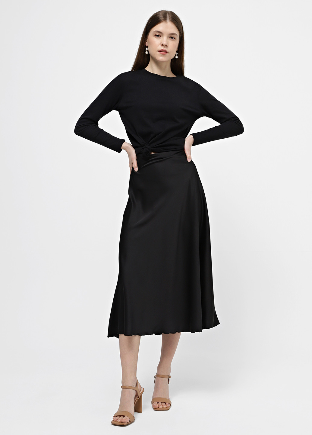 Светло-коричневые босоножки Braska с ремешком