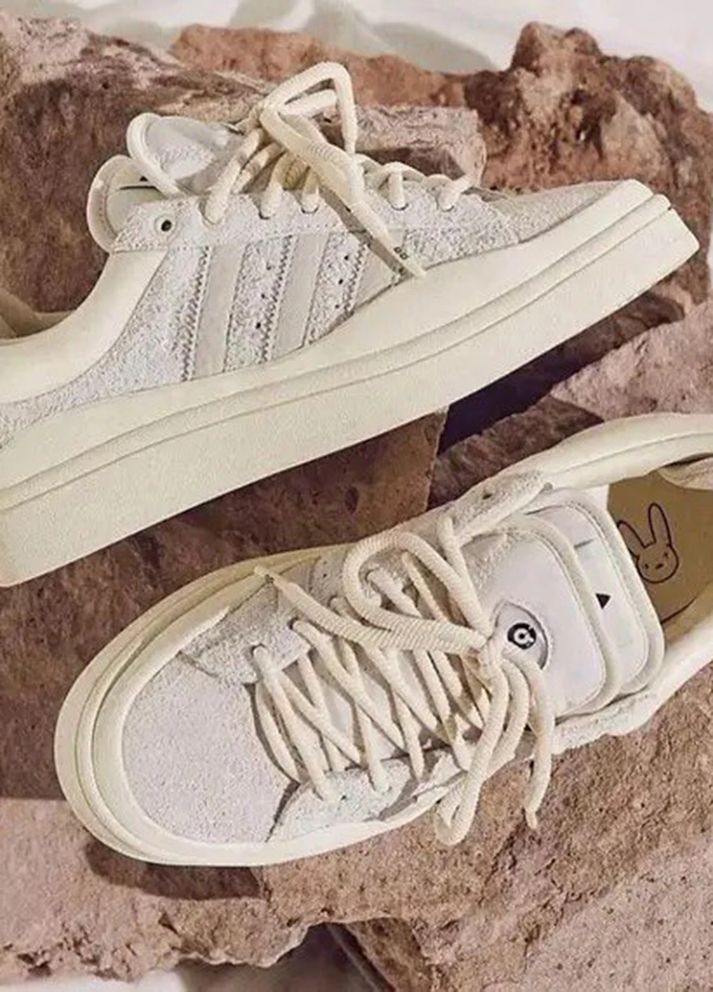 Кросівки adidas Campus x Bad Bunny Beige кремові демісезони (305136543)