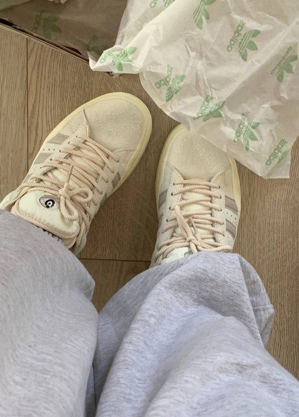 Кросівки adidas Campus x Bad Bunny Beige кремові демісезони (305136543)