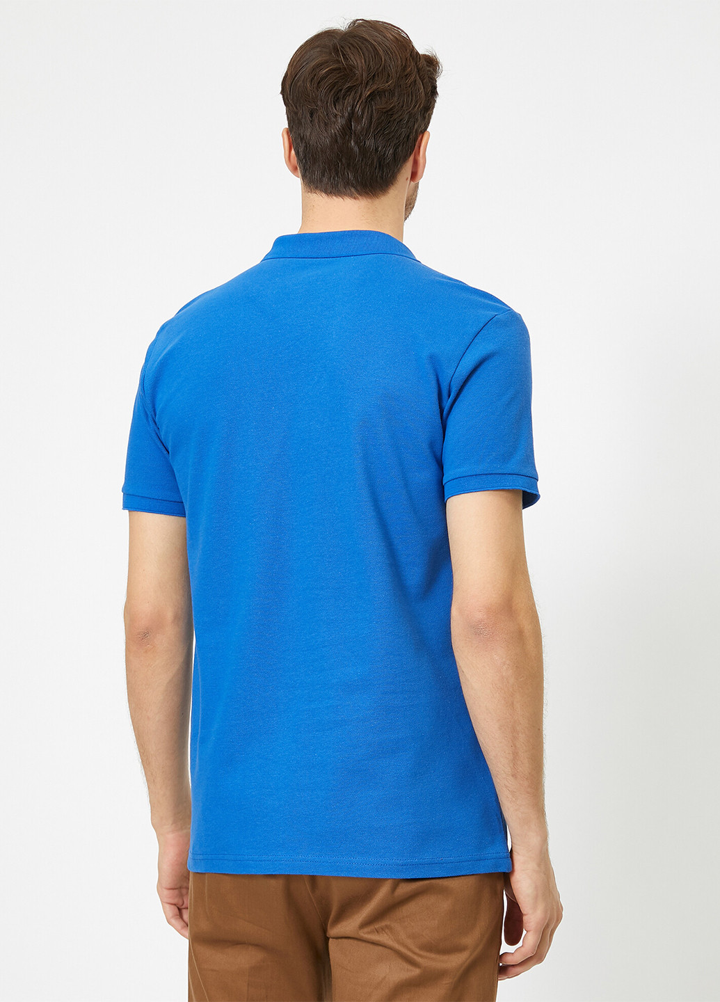 Темно-голубой футболка-поло для мужчин KOTON