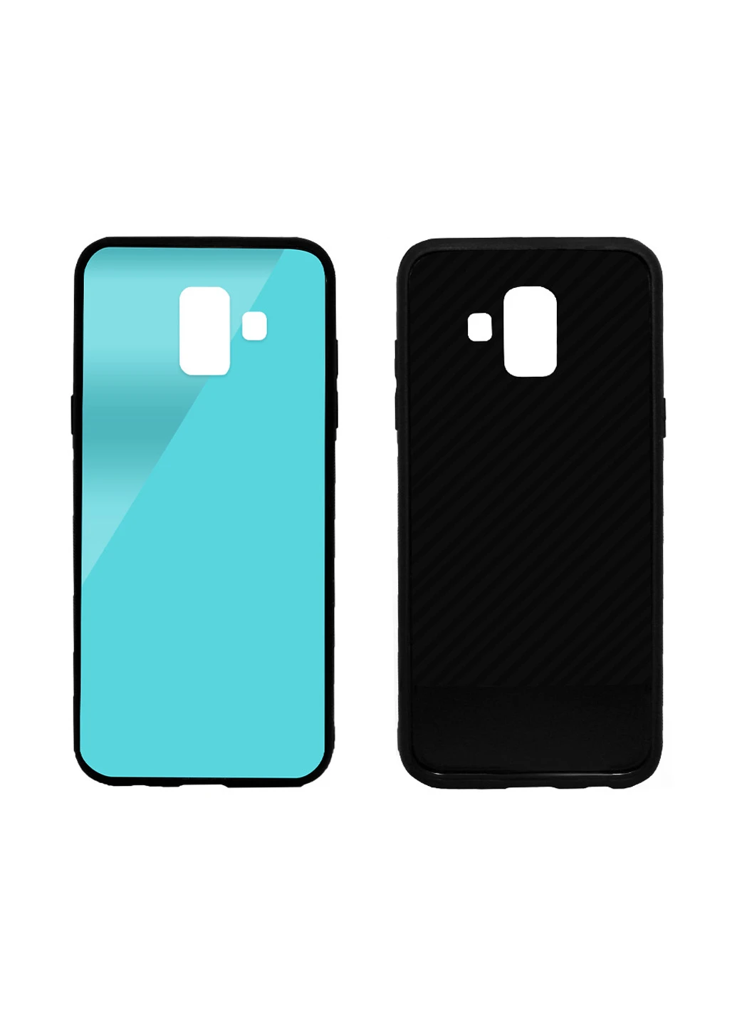 Чохол (Real Glass) для Samsung A6 (A600) (синій) Intaleo для Samsung A6 (A600) (синий) (131340225)