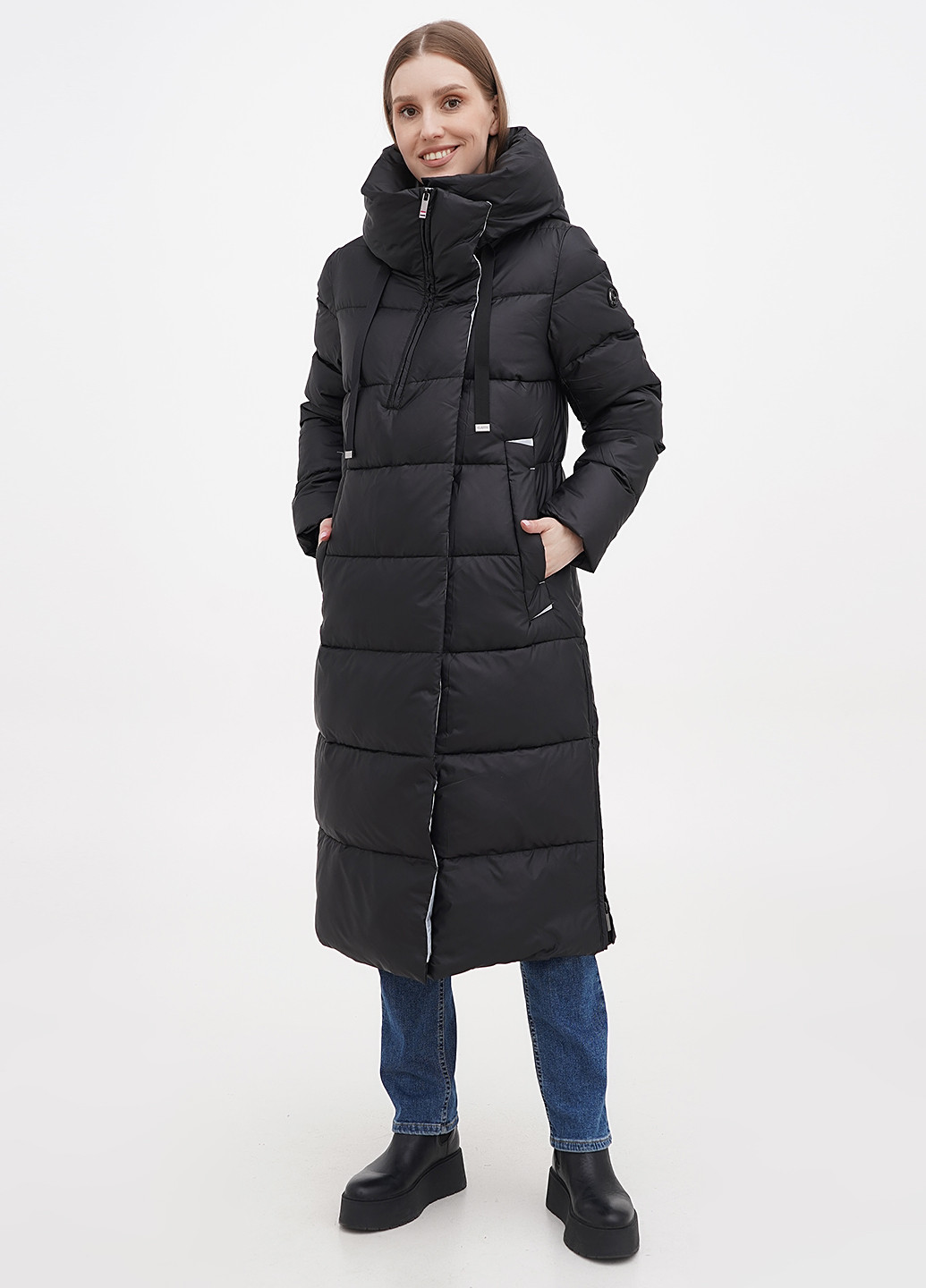 Черная зимняя куртка Clasna