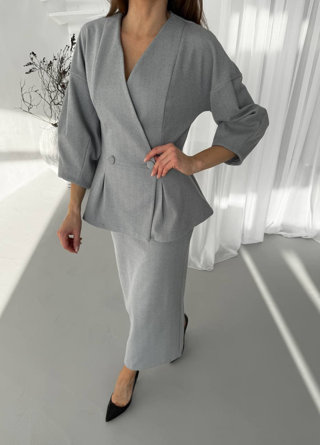 Костюм (жакет, спідниця) No Brand (365959866)