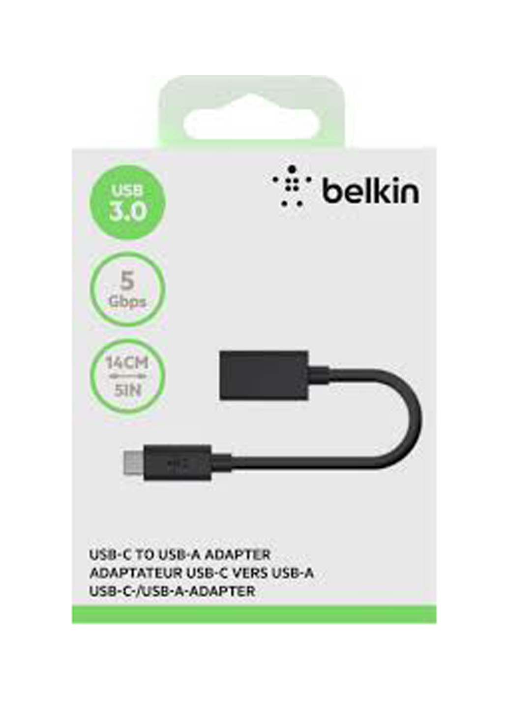 Кабель USB 3.0 (CM/AM) 0.14м, Black (F2CU036btBLK) Belkin Кабель BELKIN USB 3.0 (CM/AM) 0.14м, Black (F2CU036btBLK) чёрный