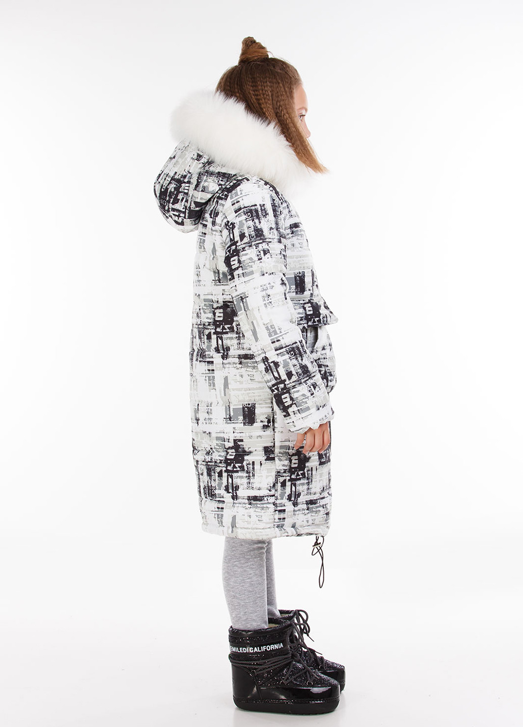 Світло-сіра зимня куртка Sofia Shelest