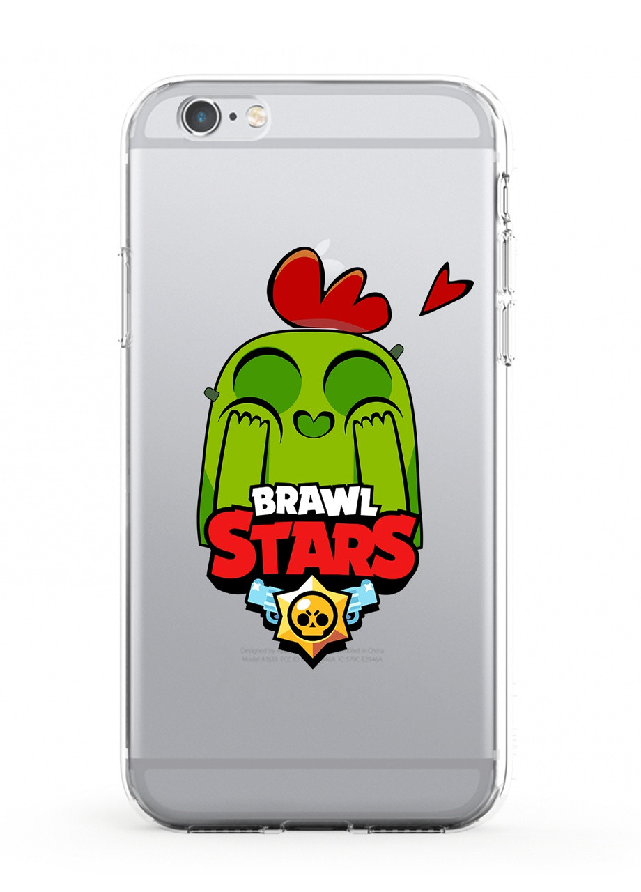 Чохол силіконовий Apple Iphone 6 Спайк Бравл Старс (Spike Brawl Stars) (6937-1010) MobiPrint (219288337)