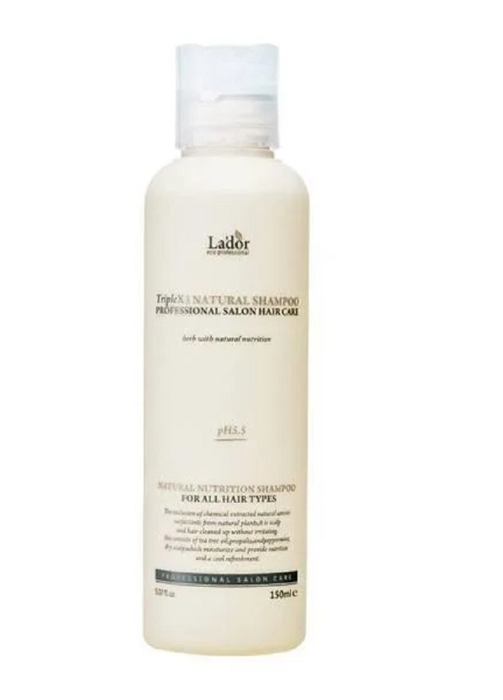 Органічний шампунь з рослинними екстрактами Lador Triplex Natural Shampoo, 150 мл La'dor (219718967)