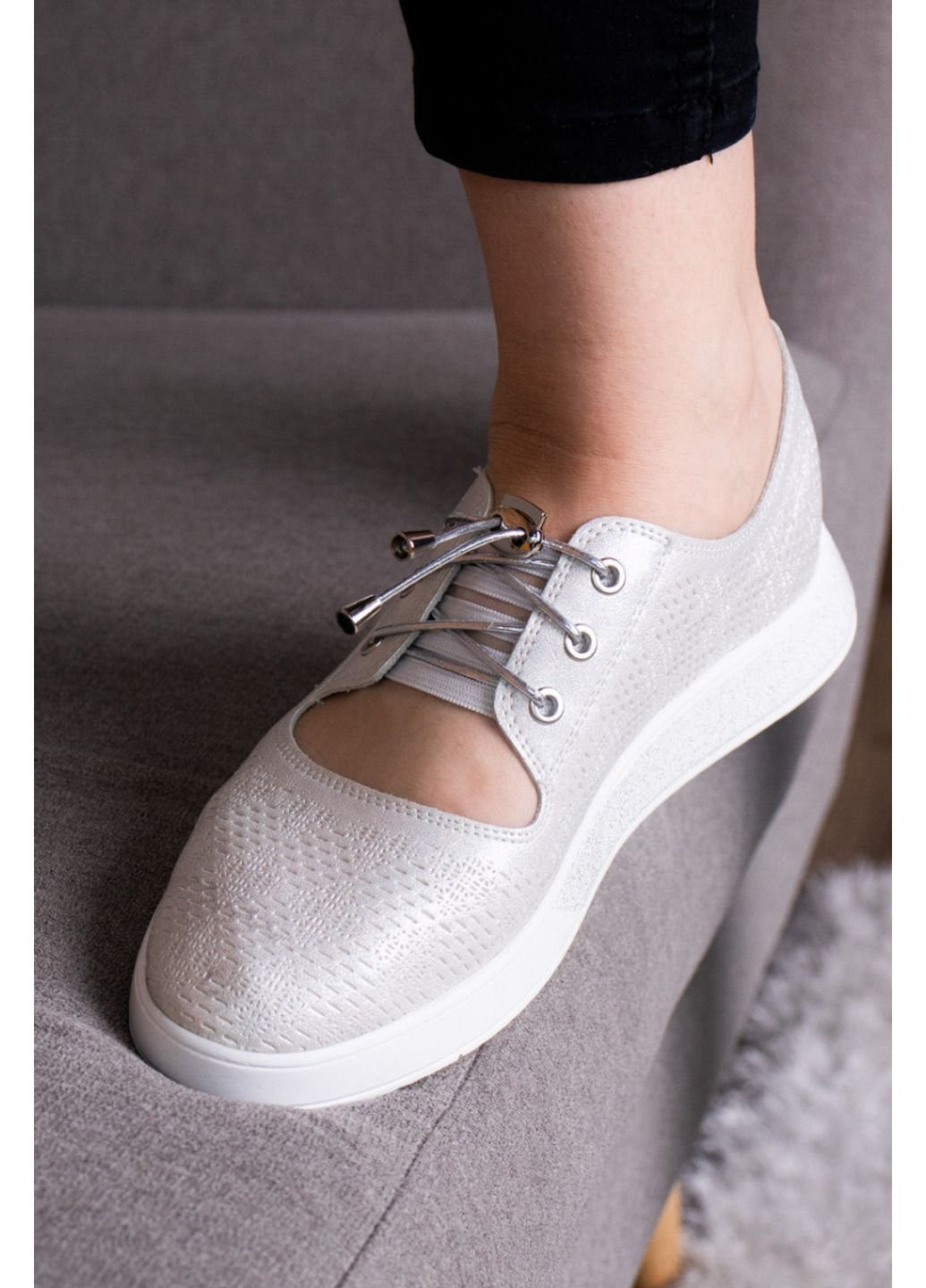 Туфлі жіночі Daddy 2876 38 24,5 см Білий Fashion (253195626)