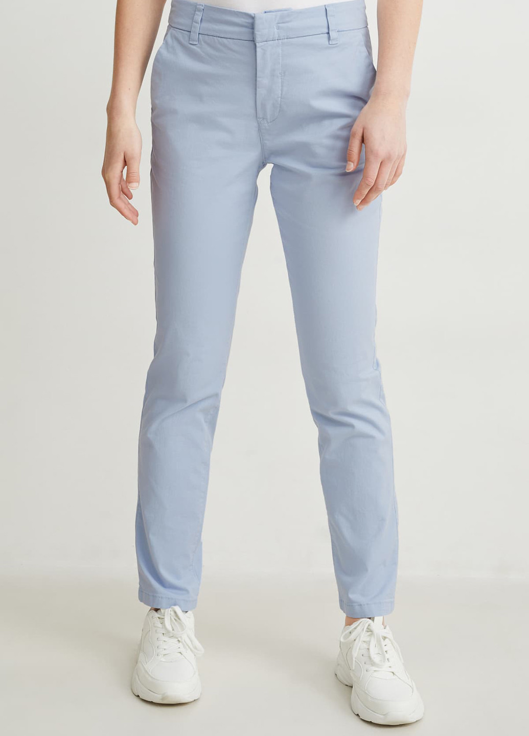Голубые кэжуал летние прямые брюки C&A
