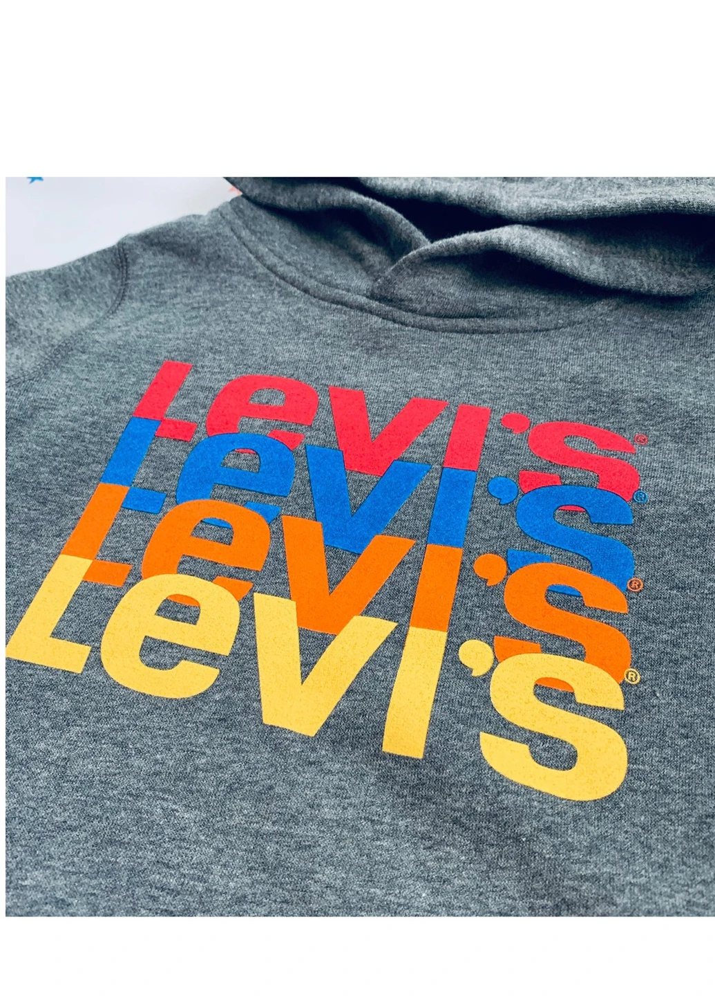 Серый свитшот Levi's (255690568)