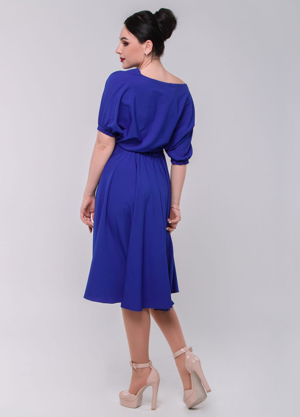 Темно-синя кежуал сукня so-78205-elb Alpama