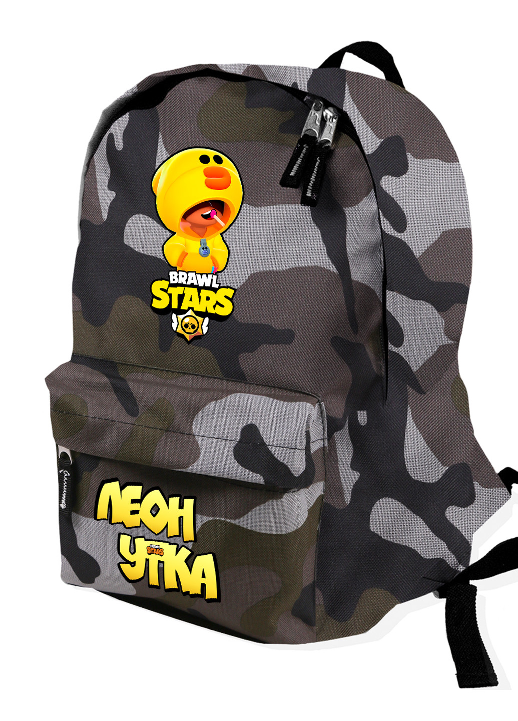 Детский рюкзак Леон Качка Саллі Леон Курча Саллі Бравл Старс (Leon Sally Brawl Stars) (9263-1020) MobiPrint (217366021)