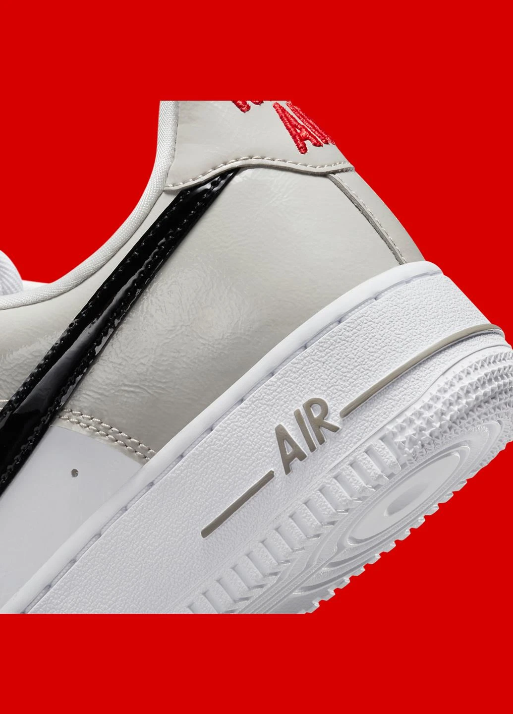 Кросівки Air Force 1 Low "Patent Swoosh" DQ7570-001 Nike Air Force 1 Low "Patent Swoosh" комбіновані демісезони (317262819)