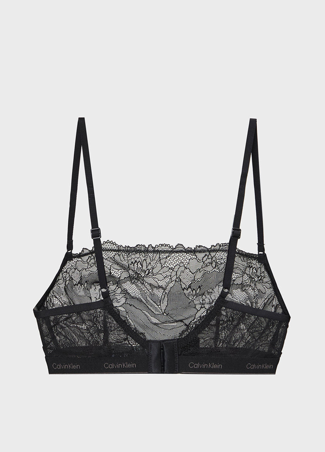 Чёрный бюстгальтер Calvin Klein без косточек полиамид