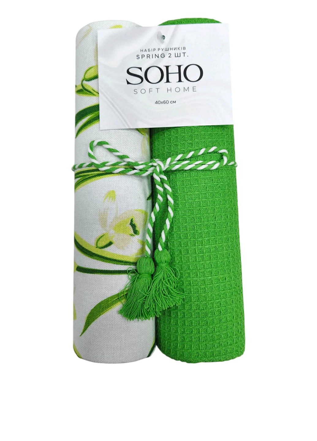 Полотенце (2 шт.), 40х60 см Soho колор блок комбинированный