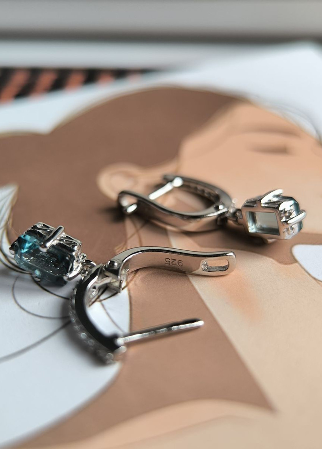 Сережки Silver Flame (369649375)