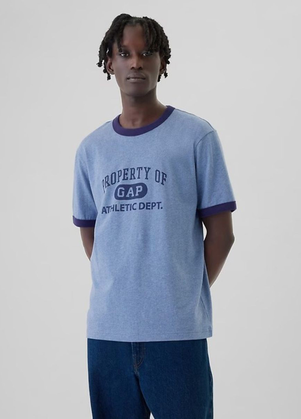 Блакитна футболка Gap