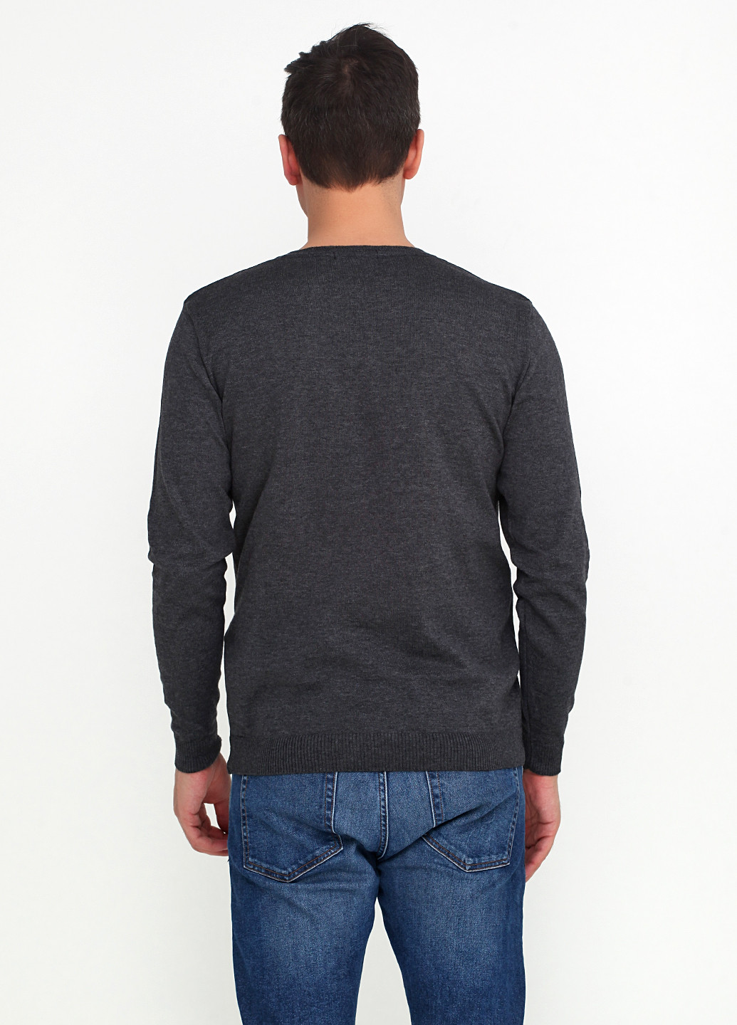 Темно-серый демисезонный пуловер пуловер Zaldiz