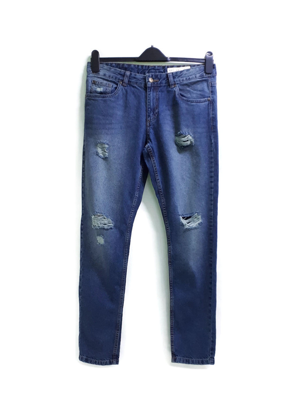 Синие демисезонные зауженные джинсы Esmara