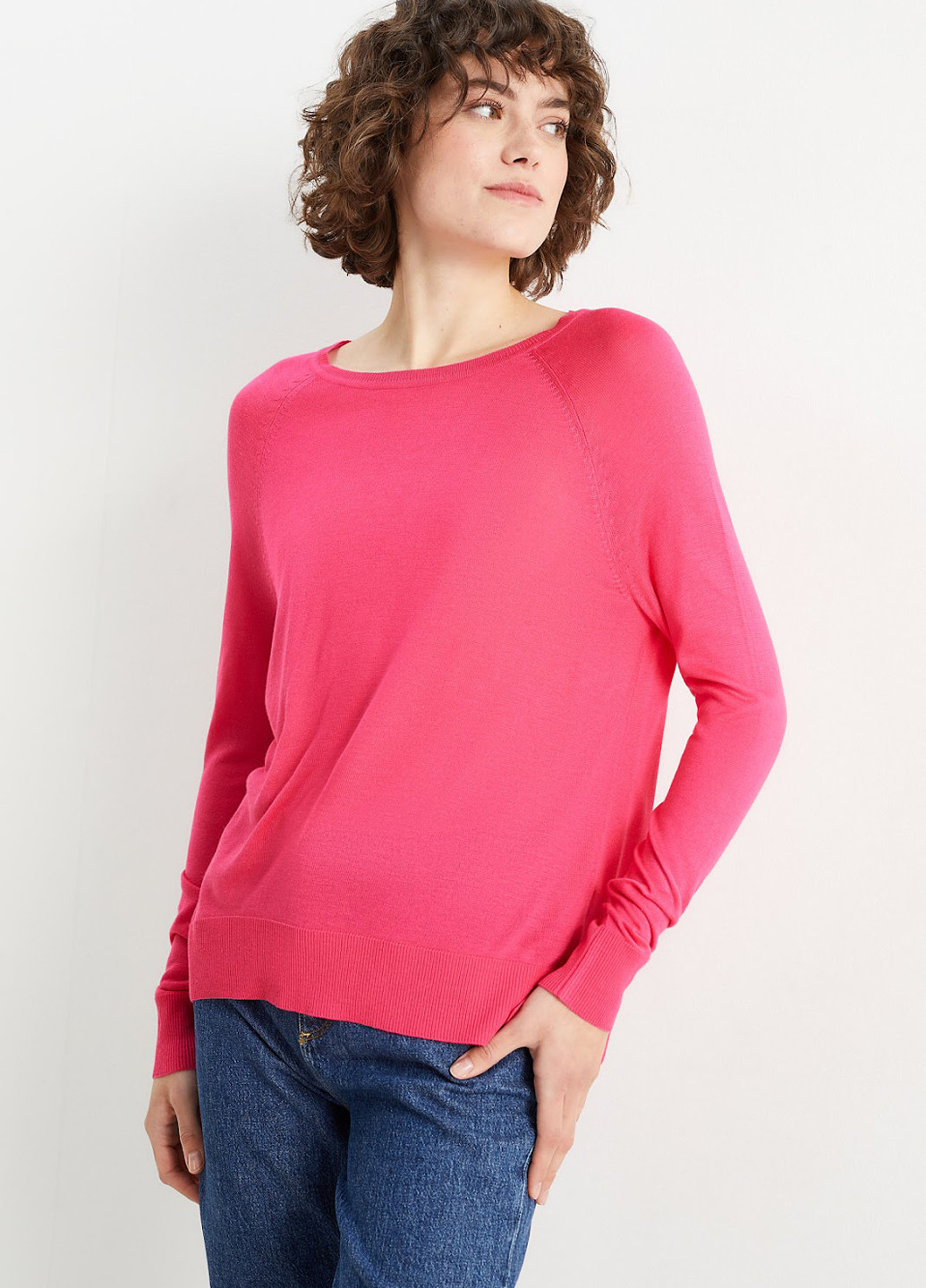 Фуксиновий (колору Фукія) демісезонний джемпер джемпер C&A
