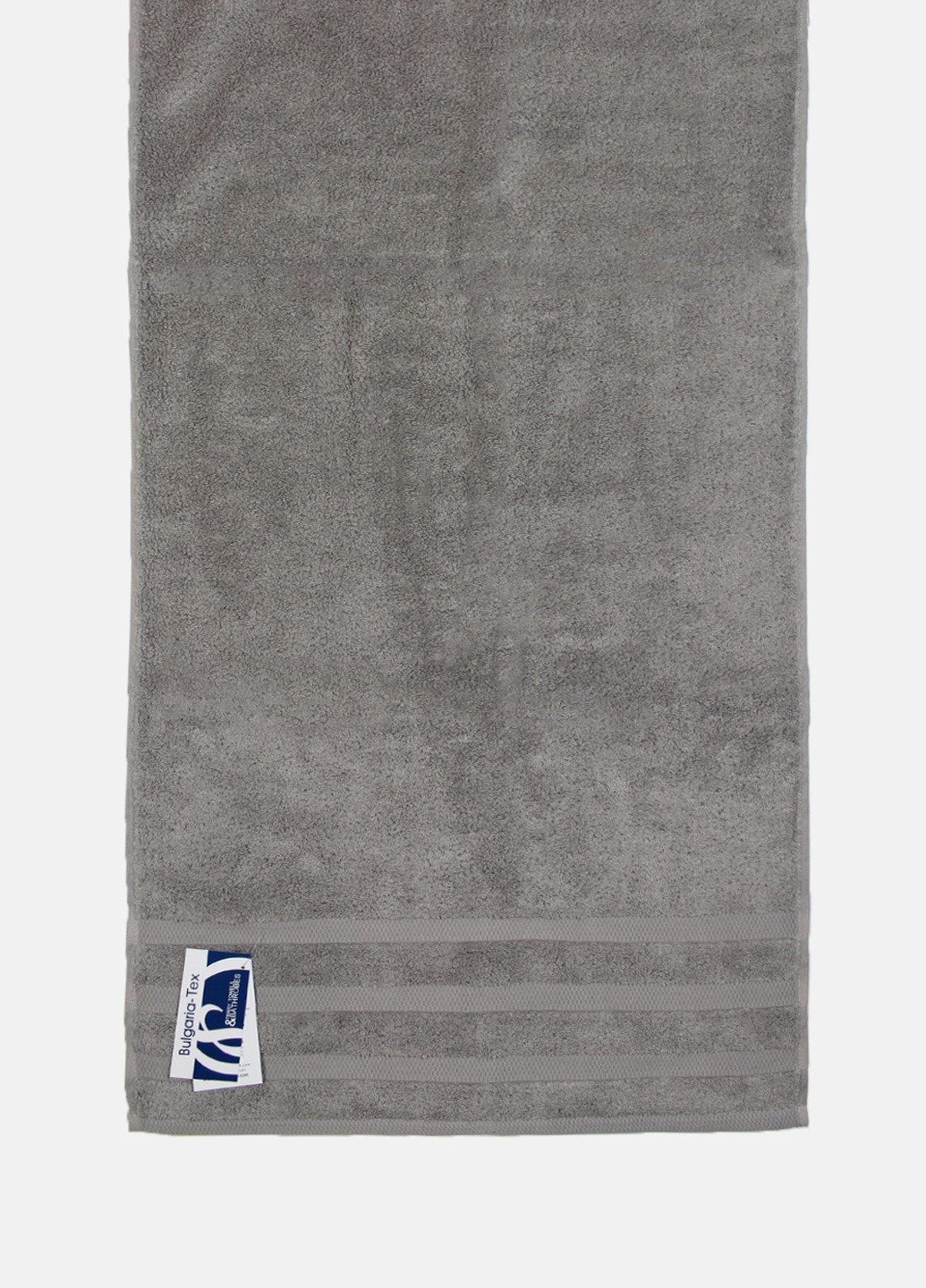 Полотенце махровое Oslo, MicroCotton, жаккардовое, с бордюром, серое, размер 70x140 см Bulgaria-Tex серый