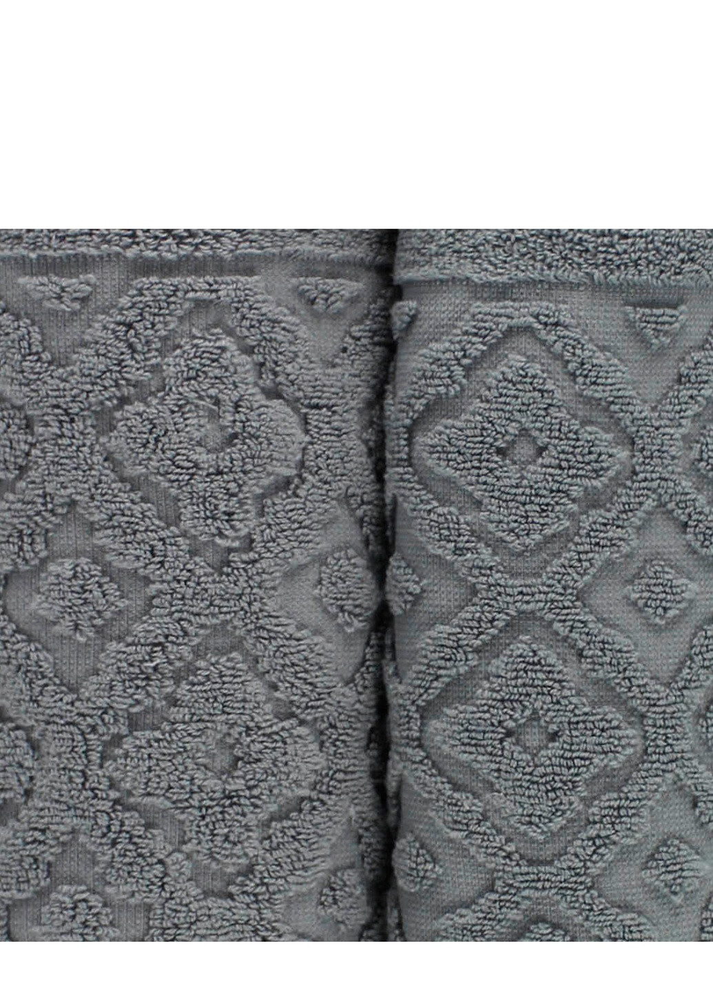 Полотенце махровое Oslo, MicroCotton, жаккардовое, с бордюром, серое, размер 70x140 см Bulgaria-Tex серый