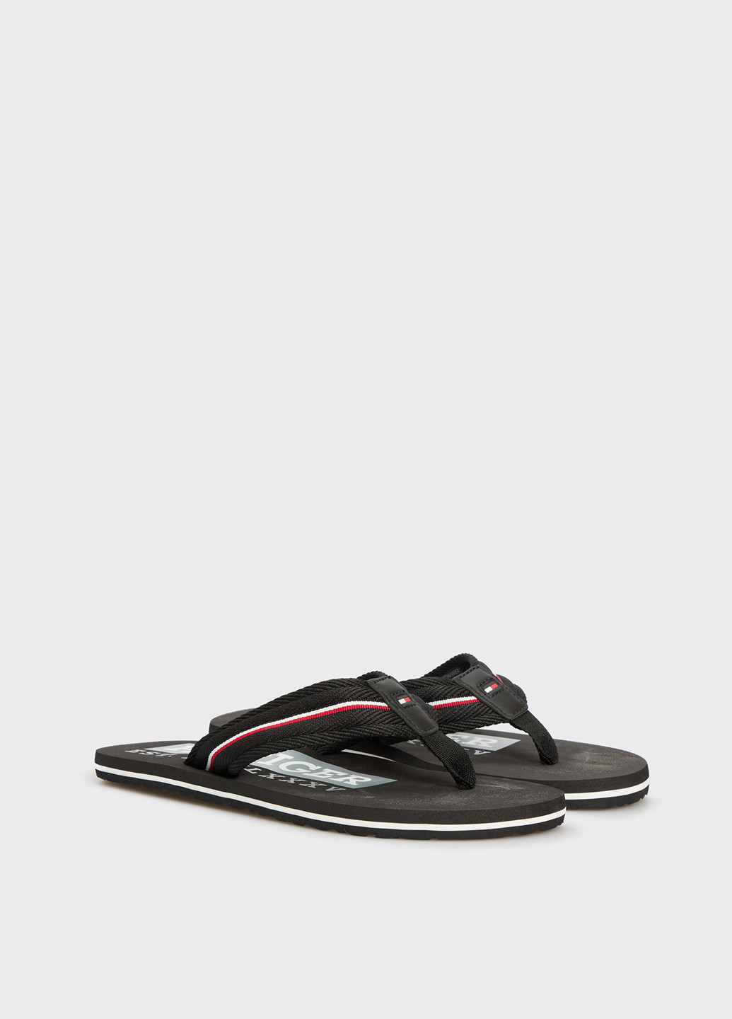 Черные кэжуал вьетнамки Tommy Hilfiger