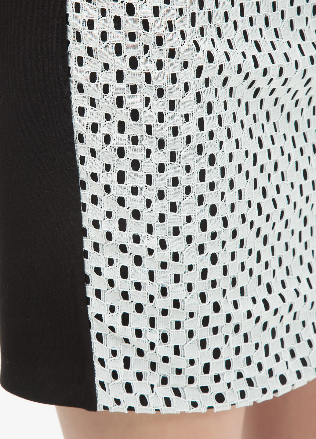 Черно-белое кэжуал платье KOTON однотонное