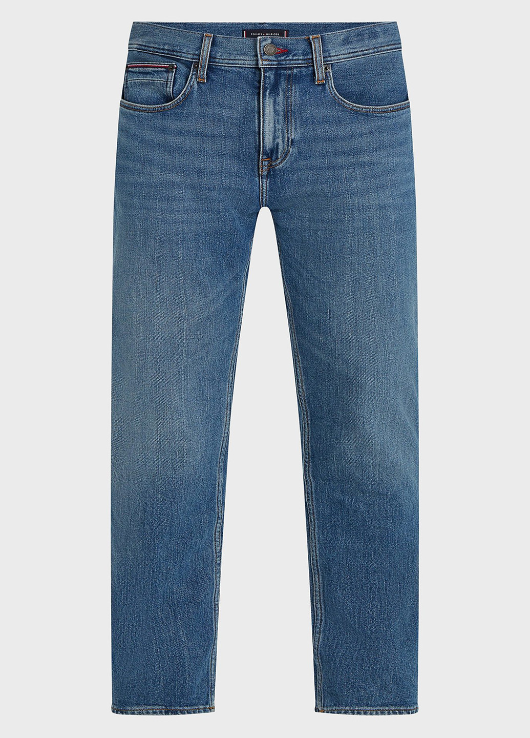 Синие демисезонные прямые джинсы Tommy Hilfiger