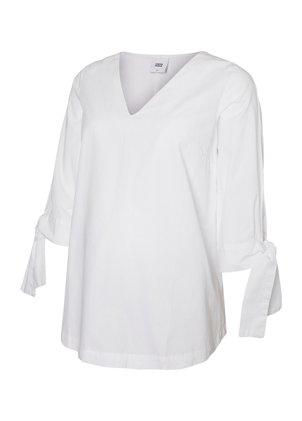 Белая демисезонная блуза для беременных Mama Licious