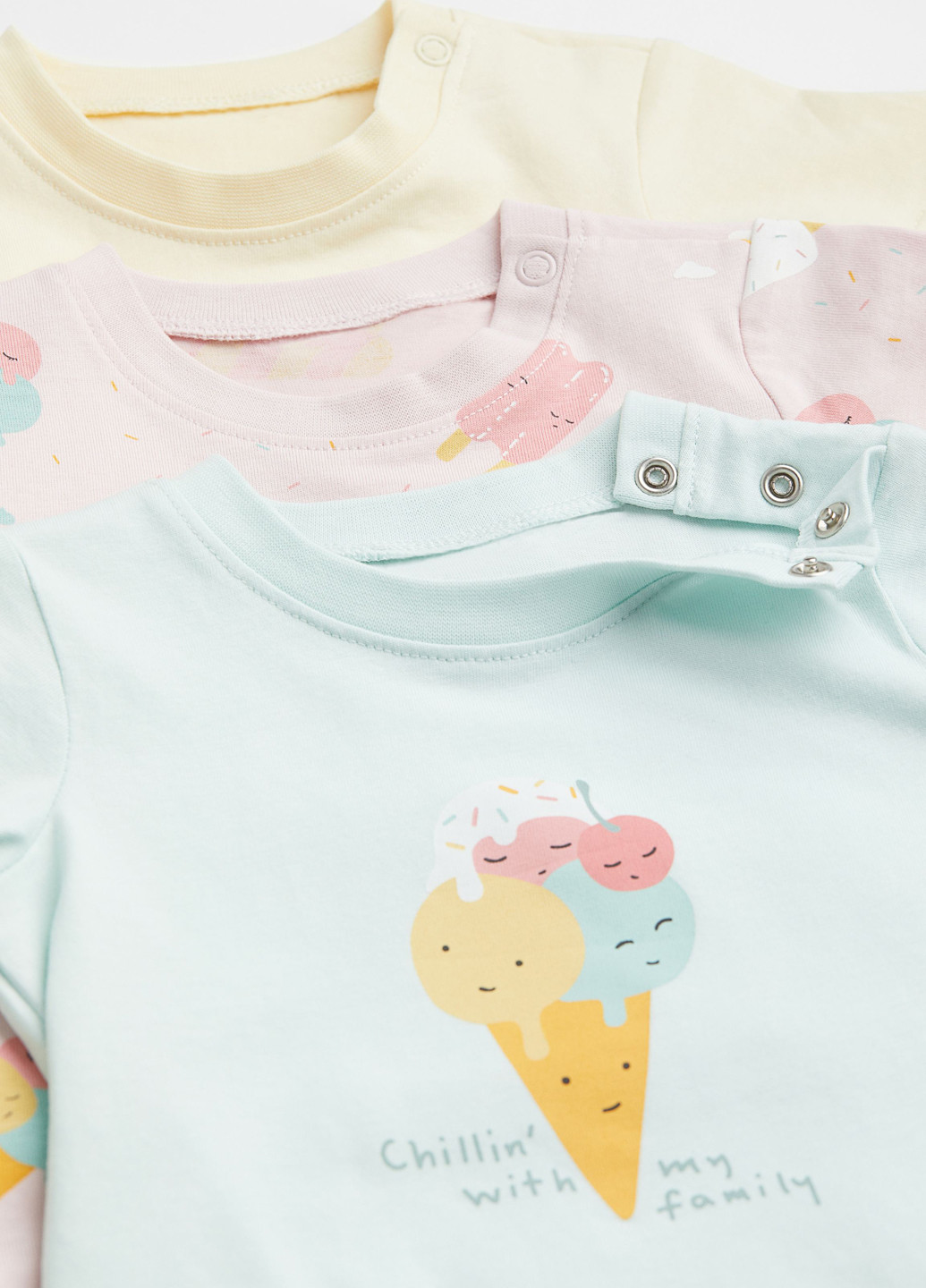 Комбінована літня піжама (3 футболки, 3 шортів) футболка + шорти H&M