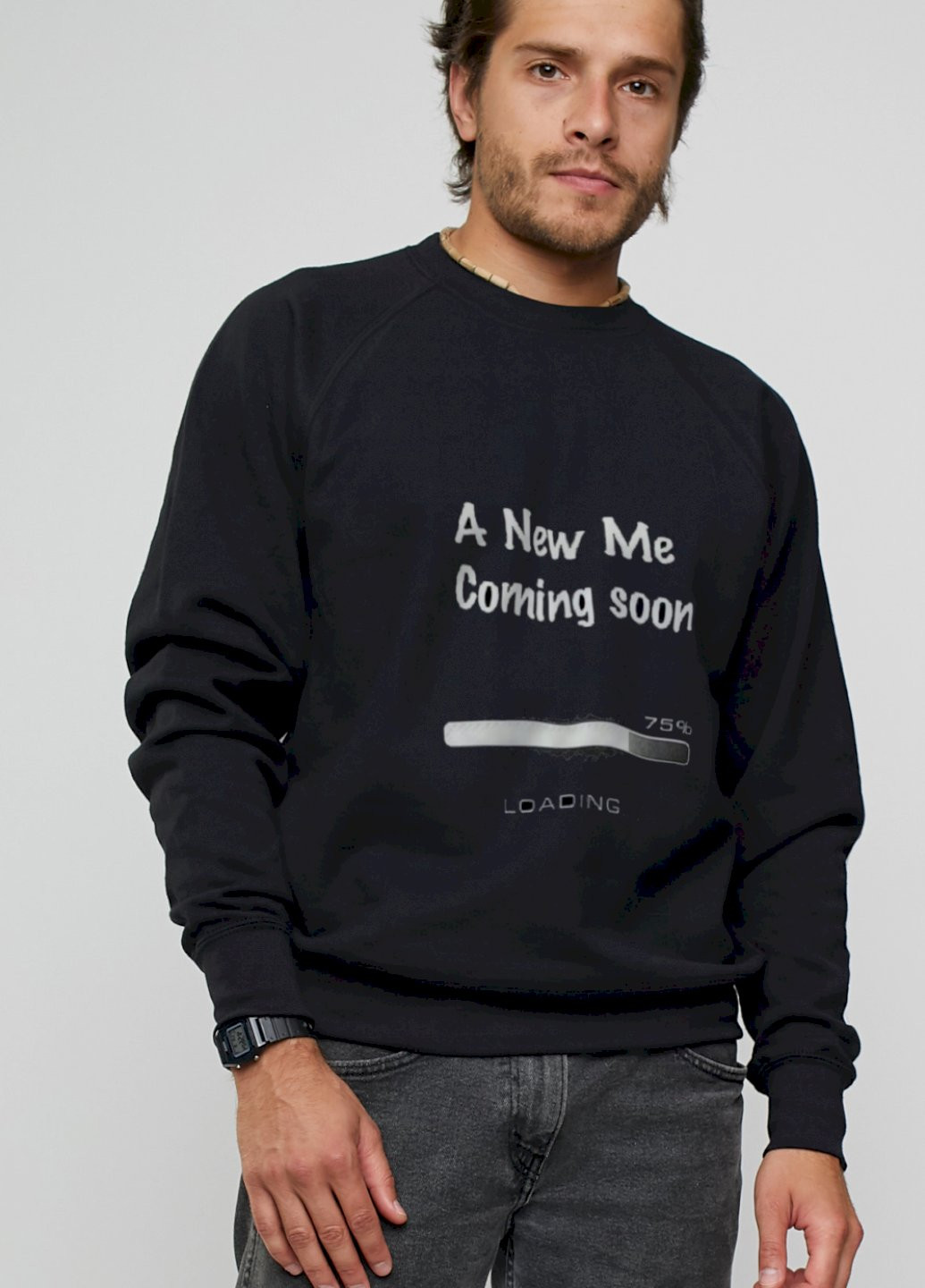 Черный свитшот мужской YAPPI (198688907)