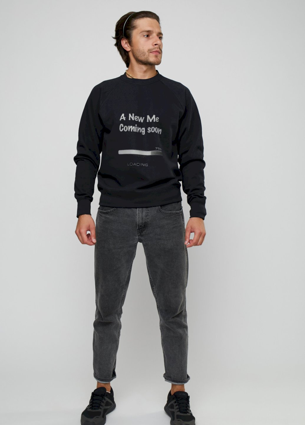 Черный свитшот мужской YAPPI (198688907)
