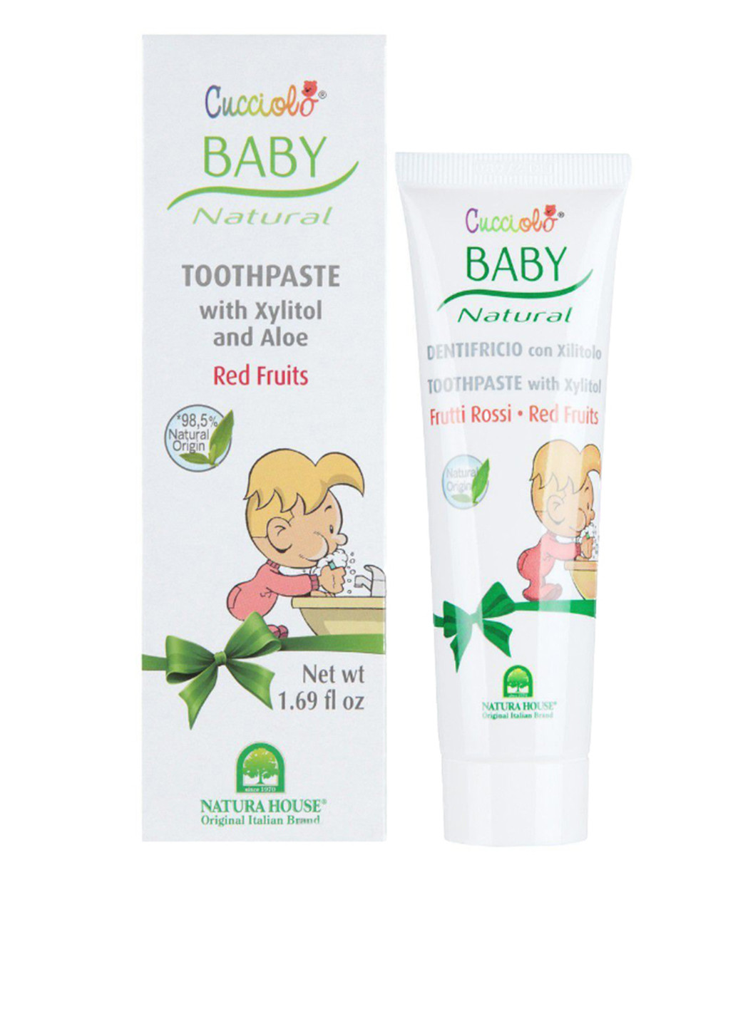 Зубная паста детская Baby Cucciolo Toothpaste Red Fruits, 50 мл Natura House (88634511)
