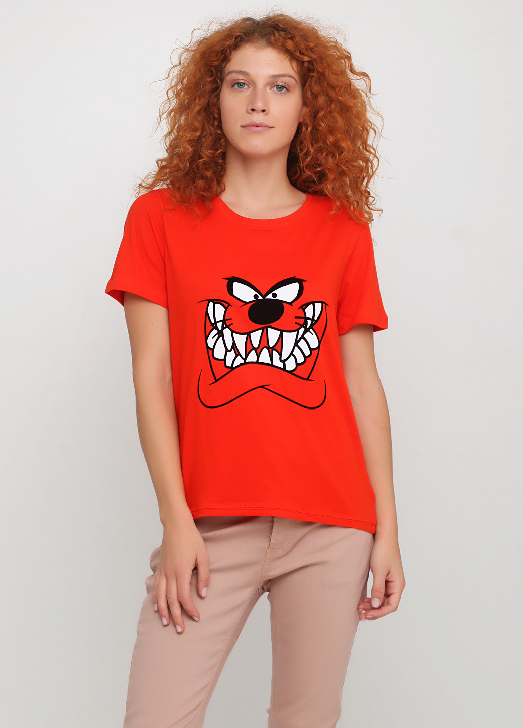 Помаранчево-червона літня футболка Eleven Paris