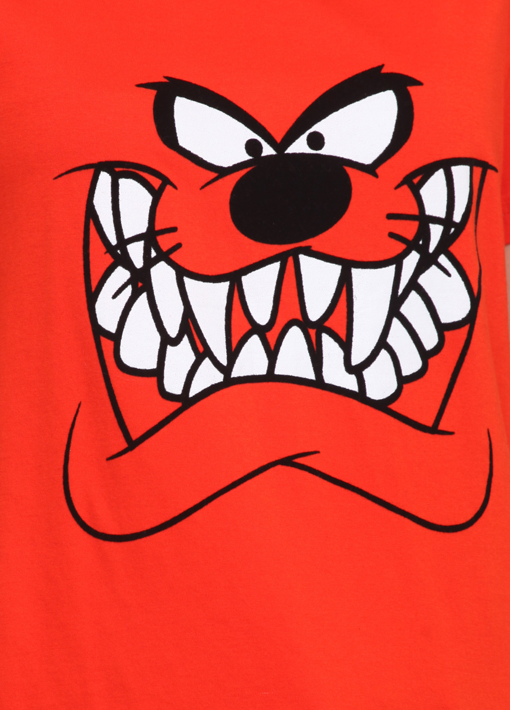 Оранжево-красная летняя футболка Eleven Paris