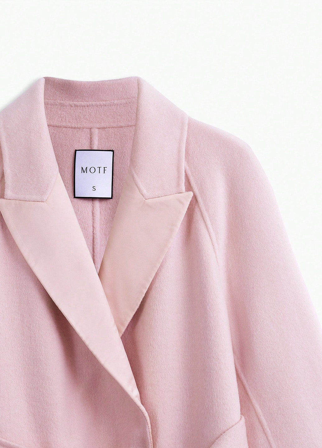 Світло-рожеве демісезонне Пальто SHEIN