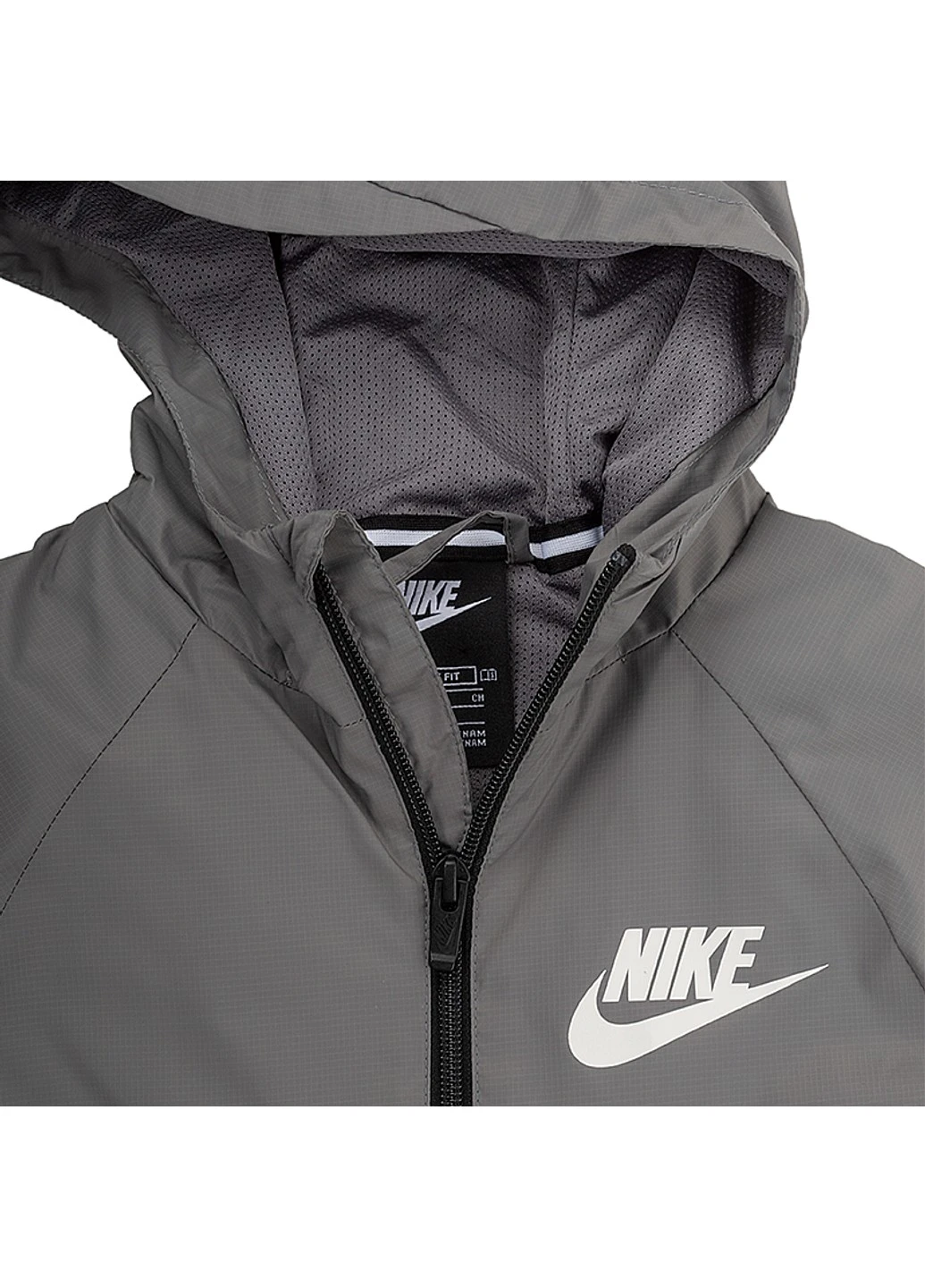 Серая демисезонная кофта b nsw wr jkt hd gx qs Nike